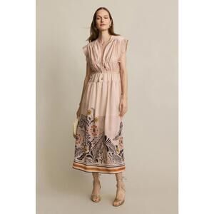 Sabina Musayev Multicolored Floral Oria Dress Size XS with Tear